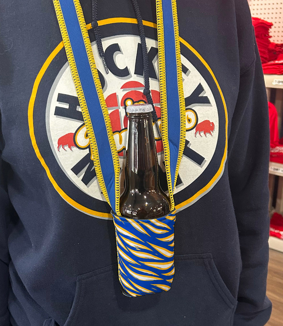 Hockey Stripes Koozie Sling