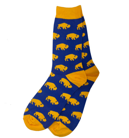 Buffalo Herd Socks - Gold
