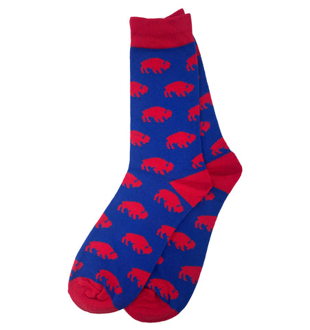 Buffalo Herd Socks - Royal