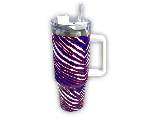 Mafia Stripes - 40oz Stainless Steel Tumbler with Lid & Straw