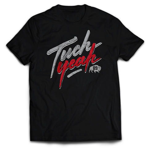 Tuch Yeah - Black & Red - Adult T-shirt