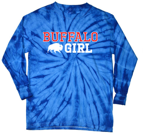 Buffalo Girl - Royal Tie Dyed LongSleeve T-shirt