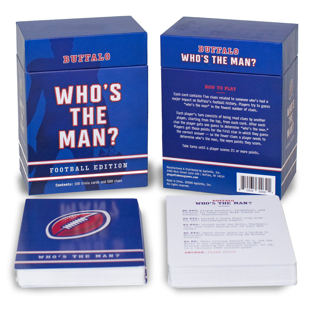 Who's The Man - Buffalo Football Trivia Game – Store716