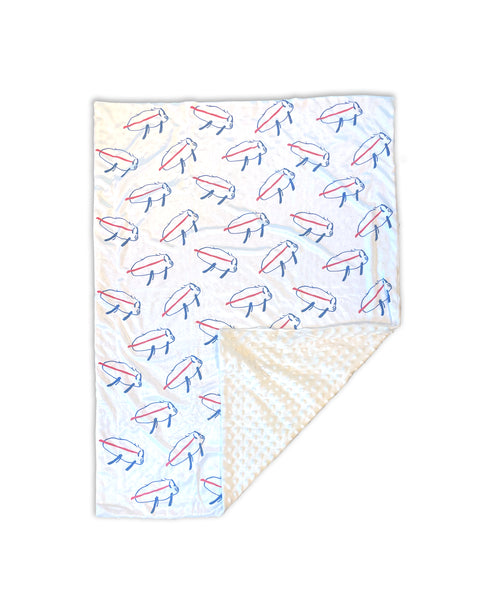 Josh's Potato - 30" x 40"  Minky Fleece Baby Blanket
