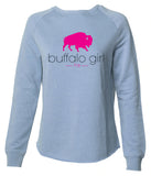 Buffalo Girl 716 - Ladies Wave Wash Crewneck sweatshirt