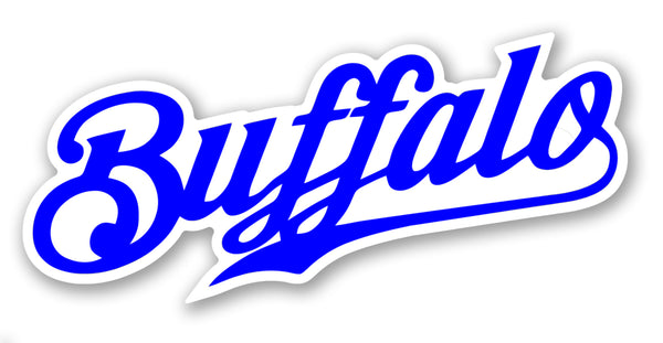 Buffalo Script removable sticker