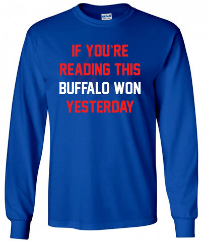Buffalo Won Yesterday - Royal Adult LongSleeve T
