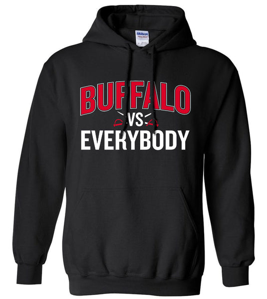Buffalo Hockey Vs Everybody - Black - Hoodie