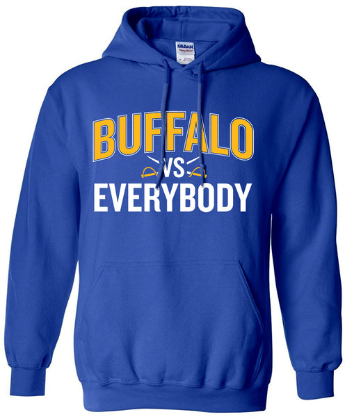 Buffalo Hockey Vs Everybody - Royal - Hoodie