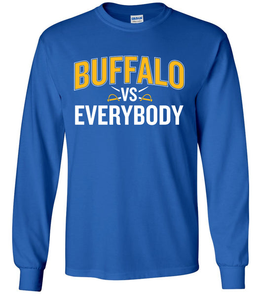 Buffalo Hockey Vs Everybody - Royal - LongSleeve T