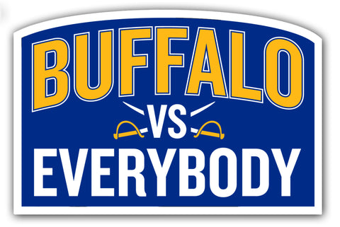 Buffalo Hockey vs Everybody removable sticker