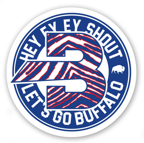 Buffalo B Stripes removable sticker