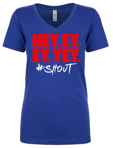 Shout - Ladies Fitted V neck