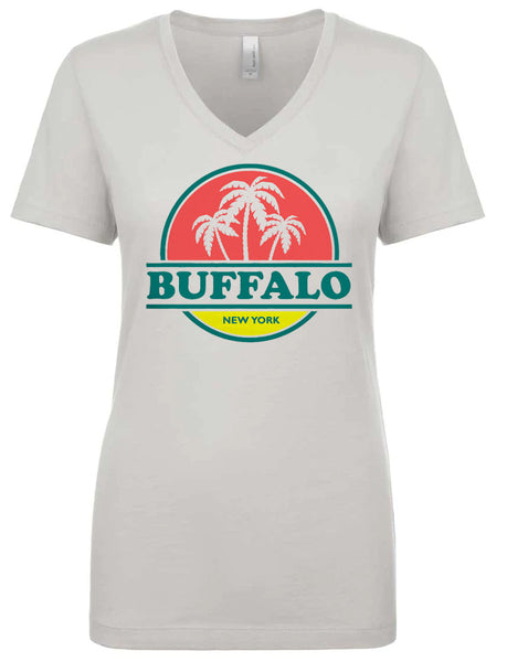Tropic of Buffalo - Ladies Fitted V-Neck